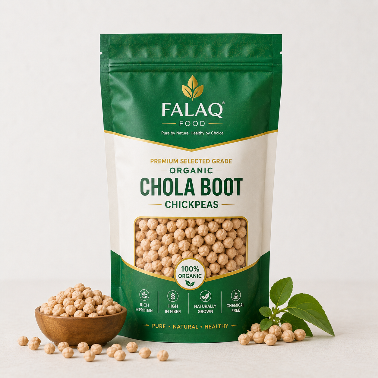 Organic Chola Boot Premium Selected Grade | Falaq Food