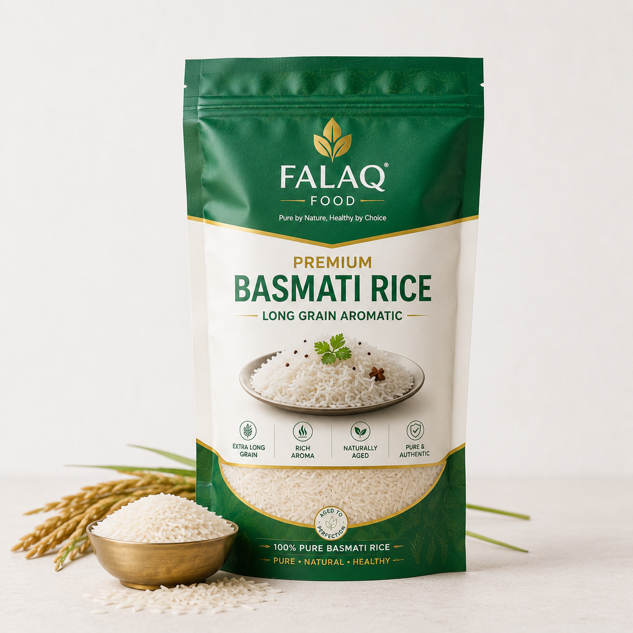 Premium Basmati Rice Long Grain Aromatic | Falaq Food